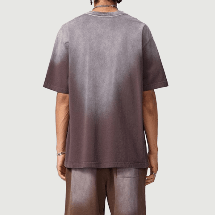 Vintage T Shirts | Acid Wash Tie - Dye 270GSM Oversized T-Shirt with Gradient Wash - Soul Goods